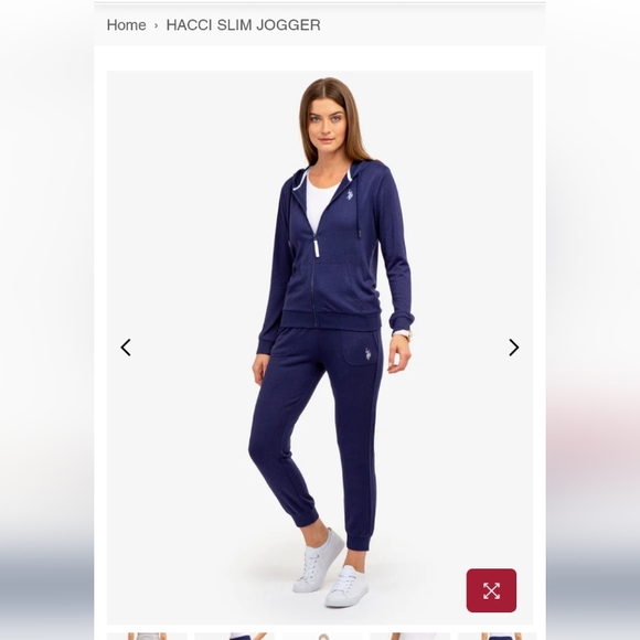 U.S. Polo Assn. Navy Blue Track Pants - Picture 1 of 5